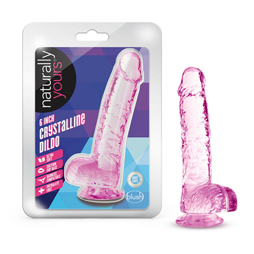 Crystalline Dildo Rose Blush Novelties BL 51700
